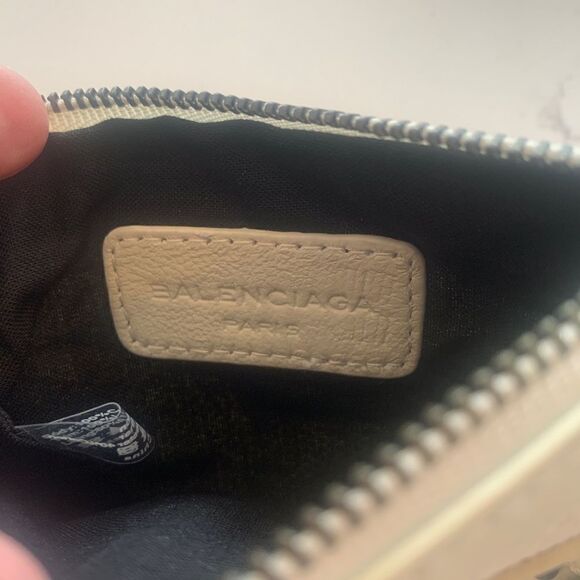 Balenciaga Paris Motocross Canvas and Leather White Wallet - Picture 8 of 9